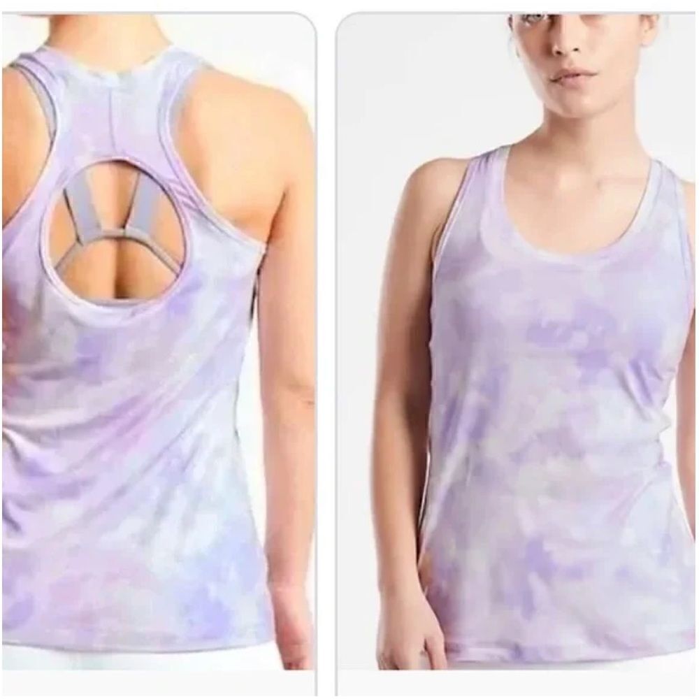 Athleta | Nitro Tank Print Positive Latitudes Victorian Periwinkle | 1X